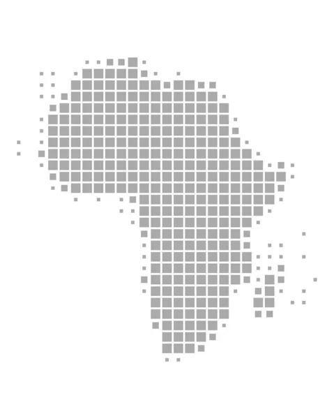 Точная карта Африки — стоковый вектор