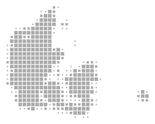 Mapa exacto de Dinamarca — Vector de stock