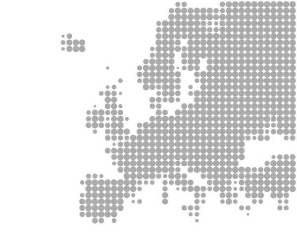 Mapa preciso de Europa — Vector de stock