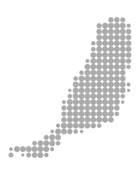 카나리아의 정확한 지도 — 스톡 벡터