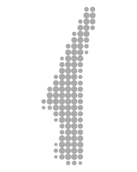 O mapa de Lake Starnberg — Vetor de Stock