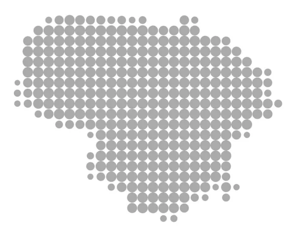 Mapa exacto de Lituania — Archivo Imágenes Vectoriales