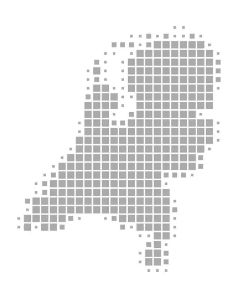 Ακριβής Χάρτης της Ολλανδίας — Διανυσματικό Αρχείο