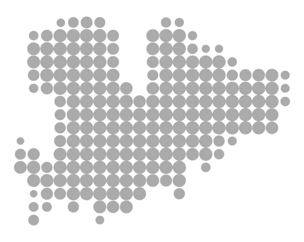 Carte précise de Mykonos — Image vectorielle