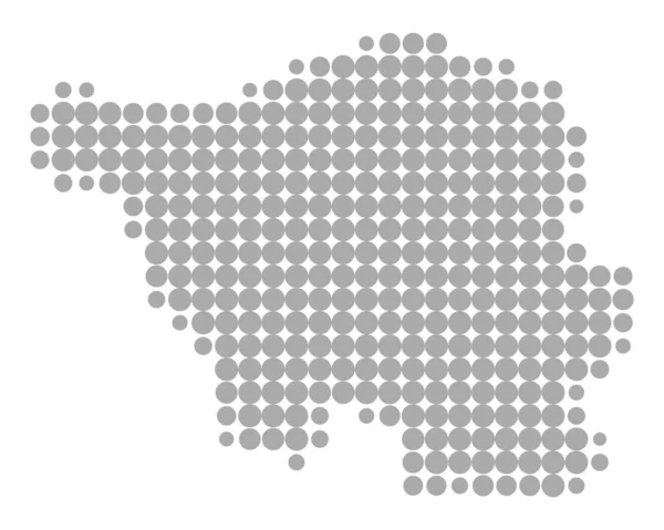 Mapa preciso de Sarre — Archivo Imágenes Vectoriales