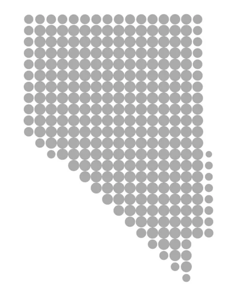 Carte précise de Nevada — Image vectorielle