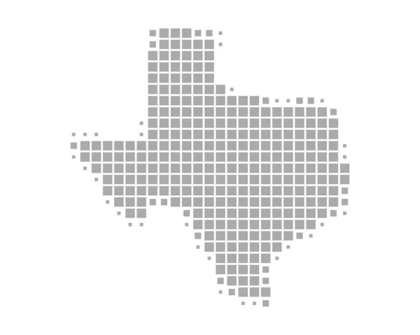 Nauwkeurige kaart van Texas — Stockvector