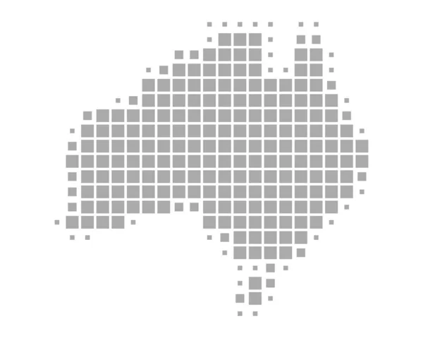 Mappa esatta di Australia — Vettoriale Stock