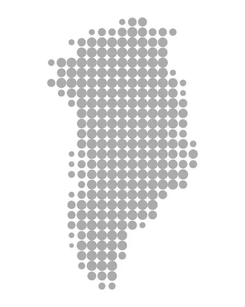 准确的格陵兰地图 — 图库矢量图片