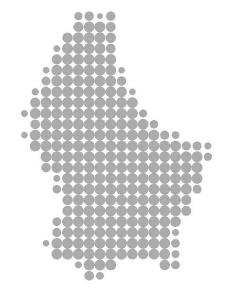 Mapa preciso de Luxemburgo — Archivo Imágenes Vectoriales