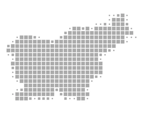 Mapa exato de Eslovênia —  Vetores de Stock