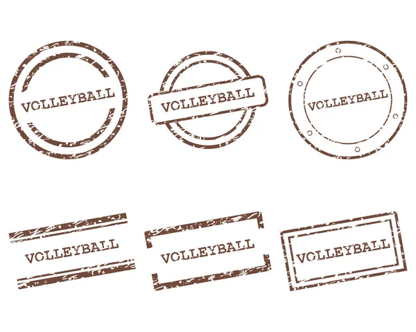 Sellos de voleibol — Vector de stock