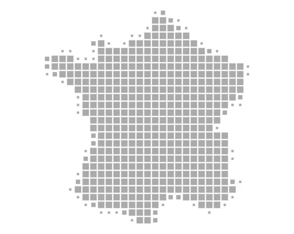 Carte précise de la France — Image vectorielle