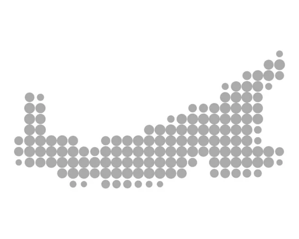 Карта Острова Принца Эдуарда — стоковый вектор