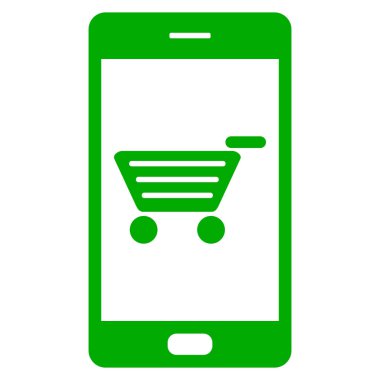 alışveriş sepeti ve smartphone