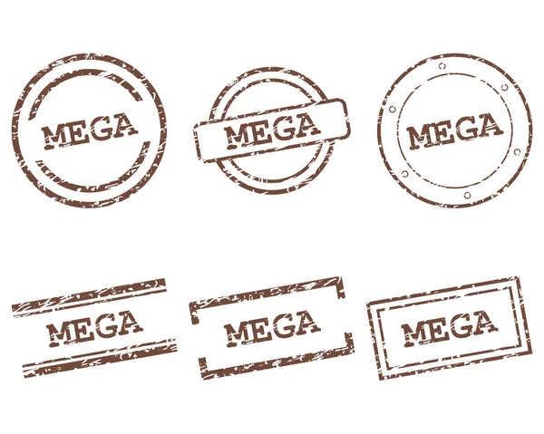 Mega stamps — ストックベクタ