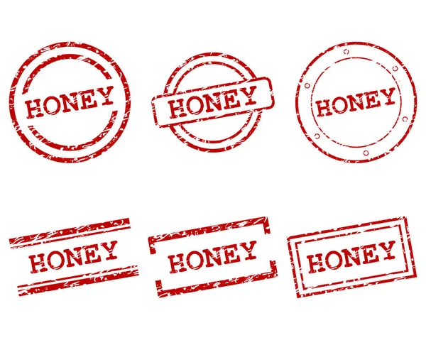 Honey stamps — Stock Vector