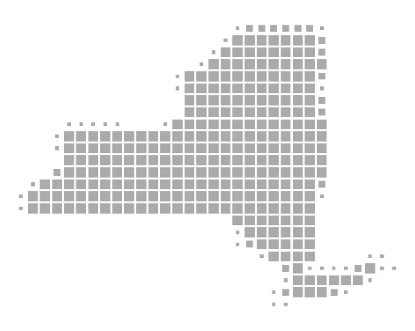 Mapa online de Nueva York — Vector de stock