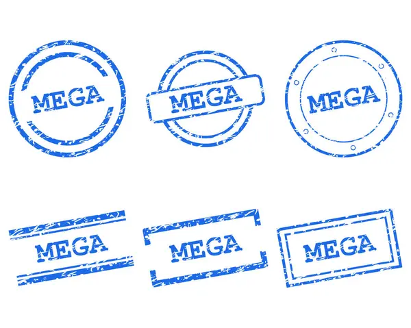 Mega stamps — ストックベクタ