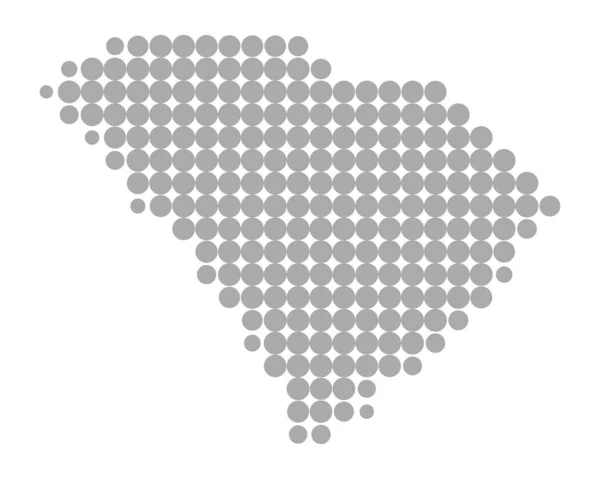 La carte de Caroline du Sud — Image vectorielle