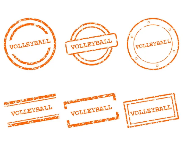 Sellos de voleibol — Vector de stock