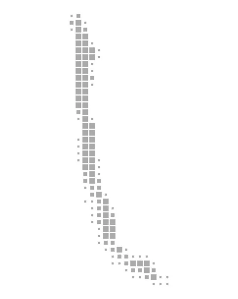Mapa exacto de Chile — Archivo Imágenes Vectoriales