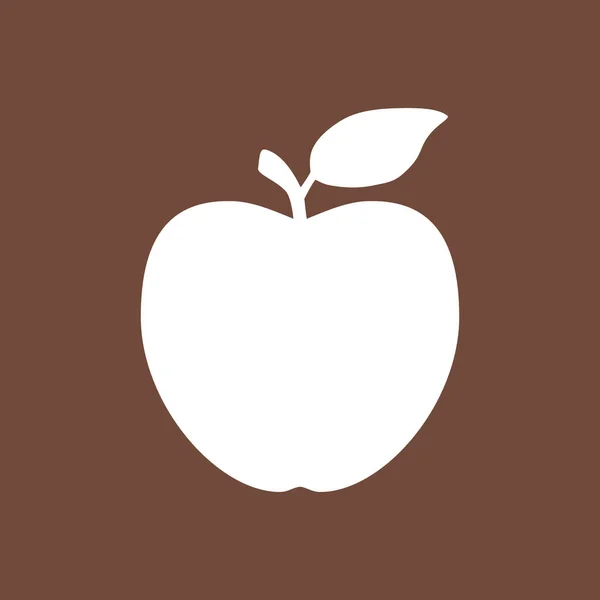 Apple y fondo — Vector de stock