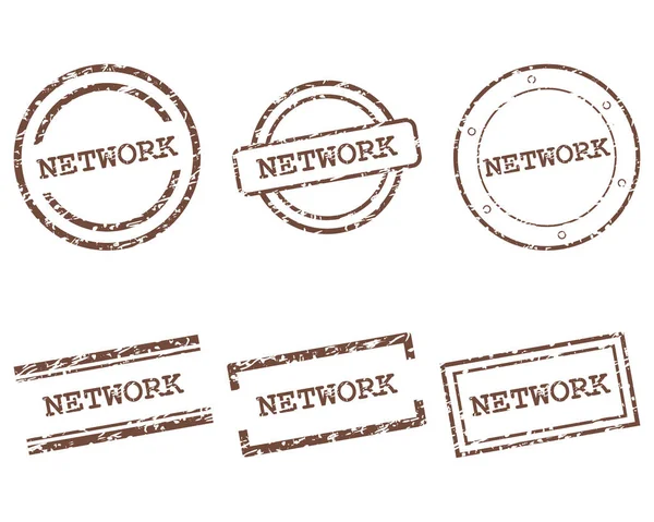 Network stamps — Stock Vector