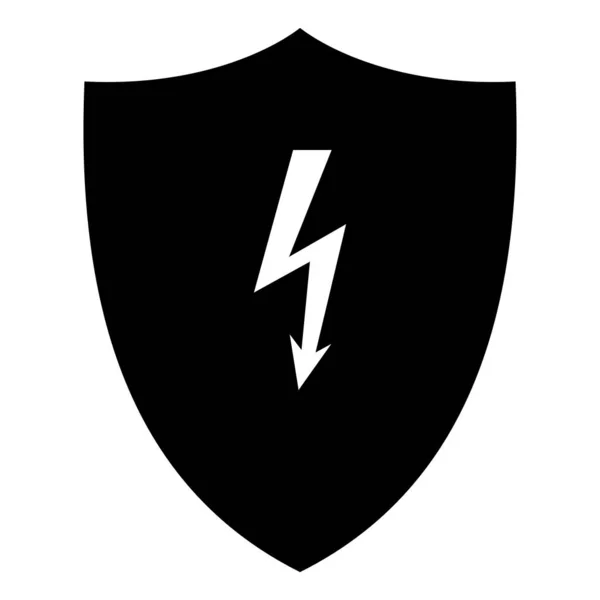 Lightning and shield — Stock vektor
