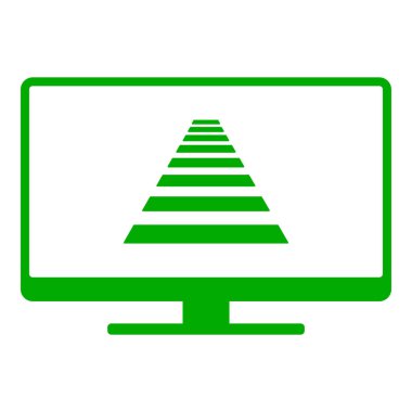 Vektör illüstrasyonu olarak çapraz yürüyüş ve ekran