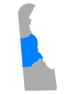 Kent 'in Delaware haritası