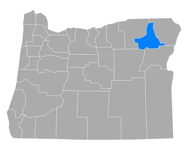 Carte Union Oregon — Image vectorielle