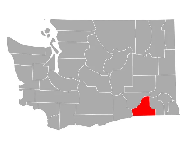 Mapa Walla Walla Washington — Vector de stock