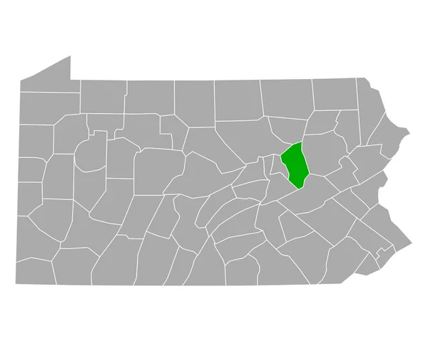 ペンシルベニア州地図 — ストックベクタ