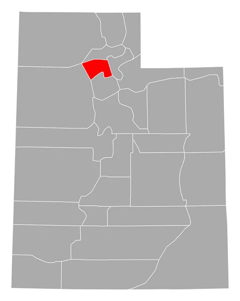 Mapa Produtos Químicos Utah —  Vetores de Stock