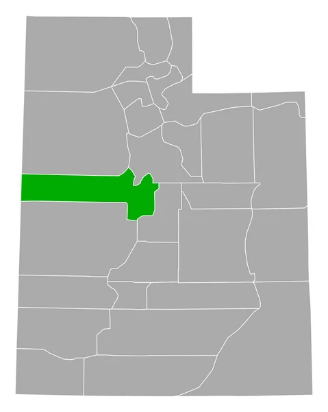 Mapa Juab Utah — Archivo Imágenes Vectoriales