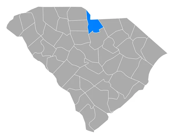 Mapa Lancaster Carolina Sul — Vetor de Stock