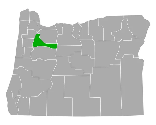 Mappa Marion Oregon — Vettoriale Stock