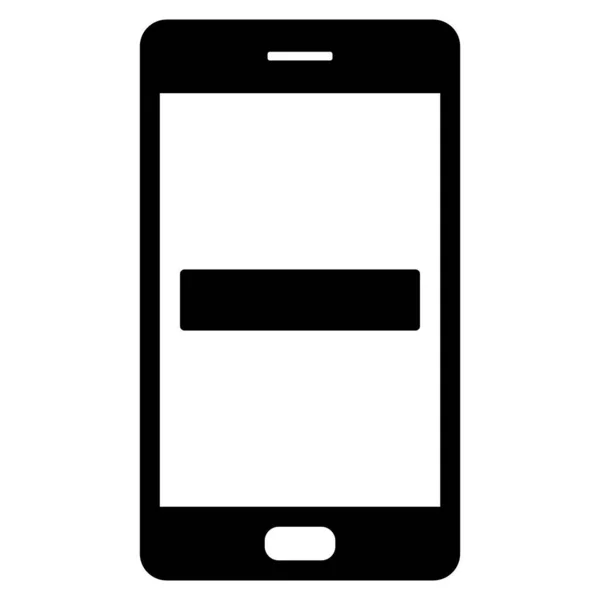Menos Smartphone Como Ilustración Vectorial — Vector de stock