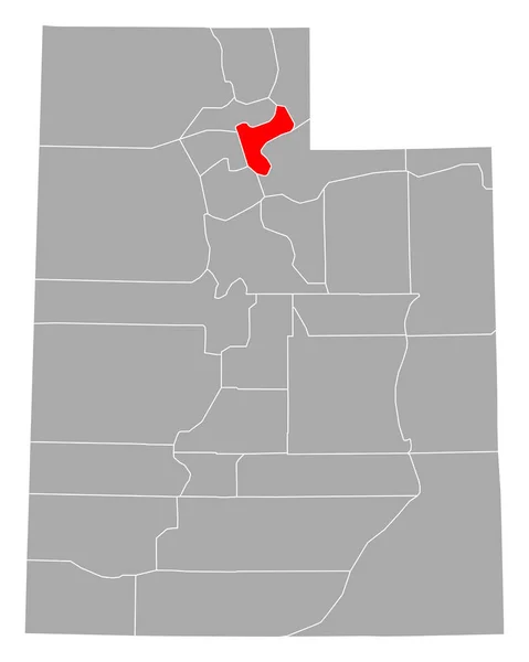 Mapa Morgan Utah — Vector de stock