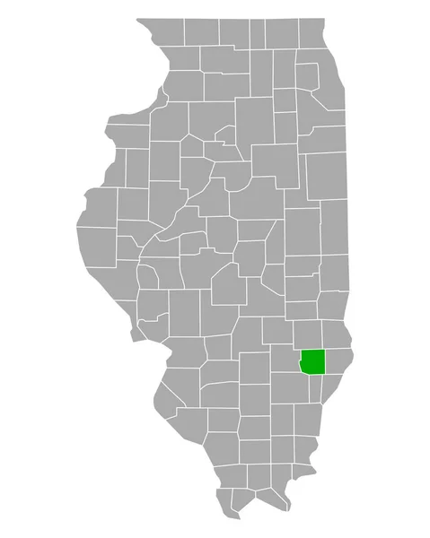 Mapa Orquestras Illinois — Vetor de Stock