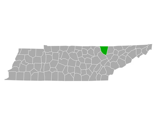 Mapa Scotta Tennessee — Wektor stockowy
