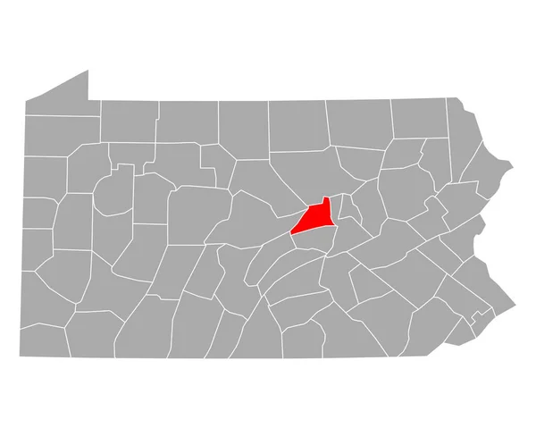 Kaart Van Unie Pennsylvania — Stockvector