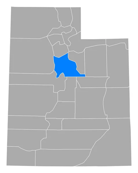 Mappa Dello Utah Utah — Vettoriale Stock