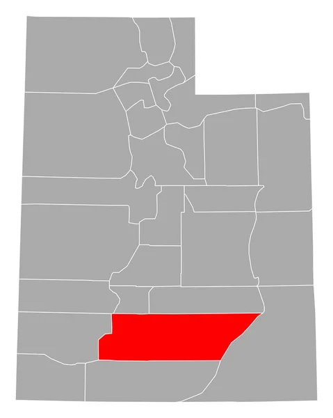 Mapa Garfield Utah — Wektor stockowy