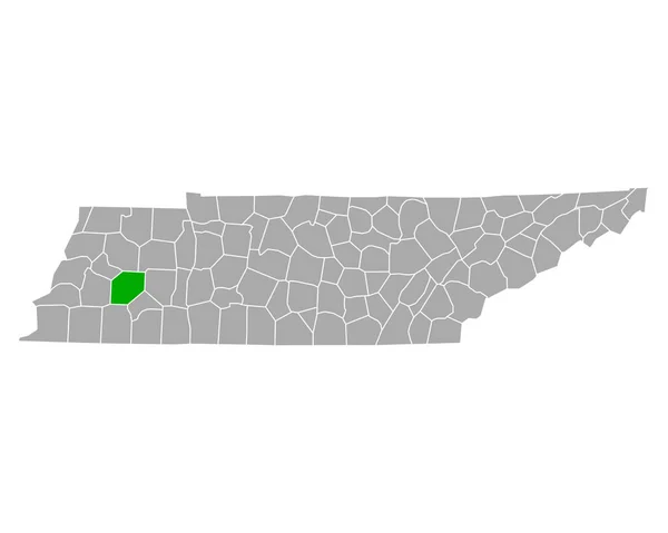 Karte Von Madison Tennessee — Stockvektor