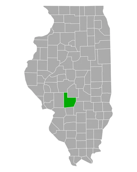 Mapa Contabilistas Illinois — Vetor de Stock