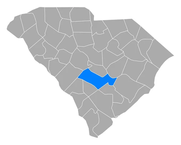 Mapa Orangeburg Carolina Del Sur — Vector de stock