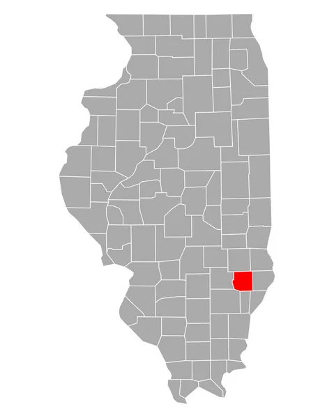 Mapa Richlandu Illinois — Wektor stockowy