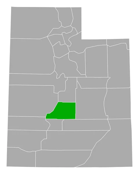 Mapa Sistemas Hidráulicos Utah —  Vetores de Stock